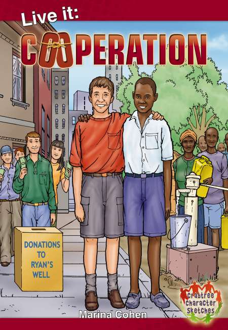 This is my cover for "Cooperation" published by Crabtree Publishing. It's a series of six stories demonstrating how cooperation can enhance life's undertakings. I illustrated six biographies in "graphic novel" form, supplying Crabtree Publishing with line art to which they added dialogue, color and then composed the art into pages.
It was a diverse group of subjects with Eli Manning, Harriet Tubman. NASA Flight Director Eugene Kranz, Doctors Without Borders founder Bernard Kouchner and others.
The style of art had to be almost "neutral" in character, no exaggerated or harsh linework, no overdone facial expressions... You might call it a "documentary" style of artwork.