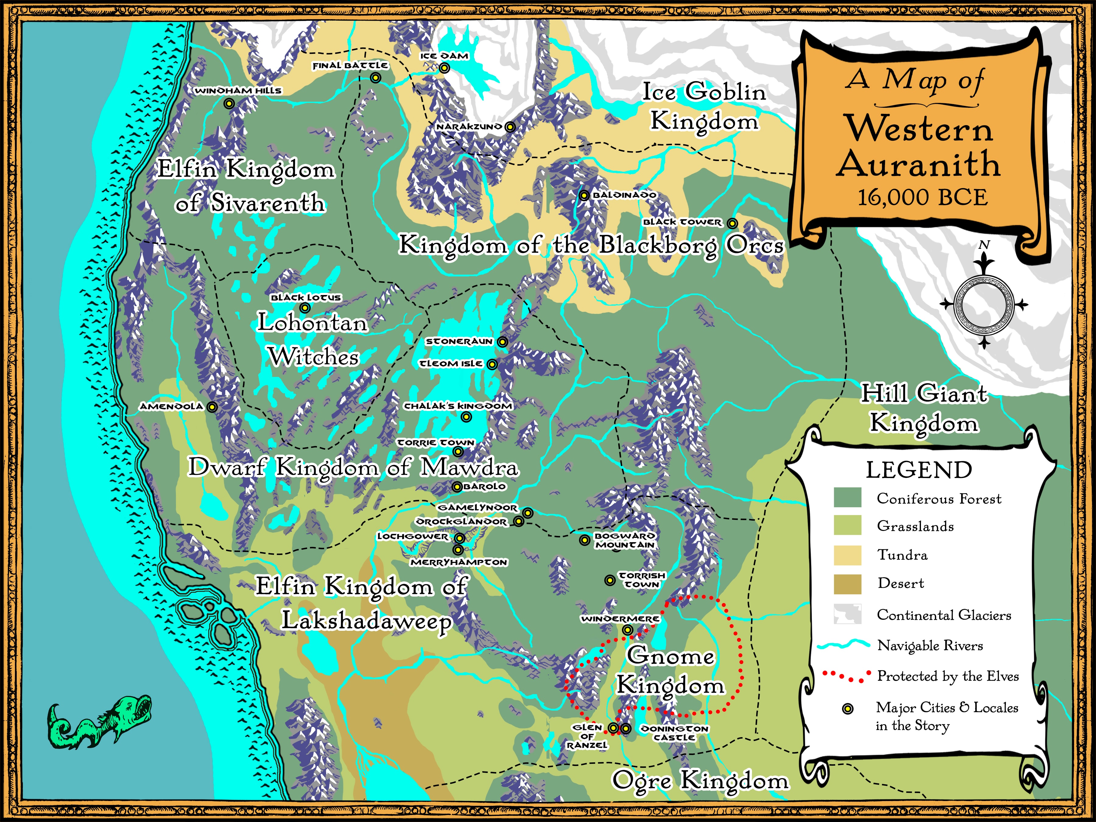 A Map of Western Auranith